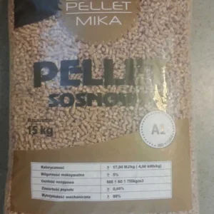 Pellet Mika A1 sosnowa (cena palata 975 kg)